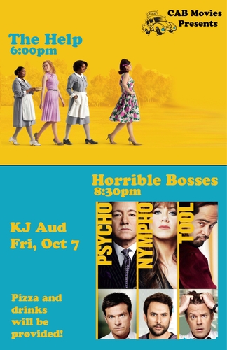 CAB Movies - The Help & Horrible Bosses 10/7