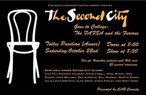 CAB Comedy - The Second City 10/22