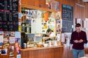 Brian Maldonado ’18 mans Cafe Opus 1; Photo: Jade Thomas '20