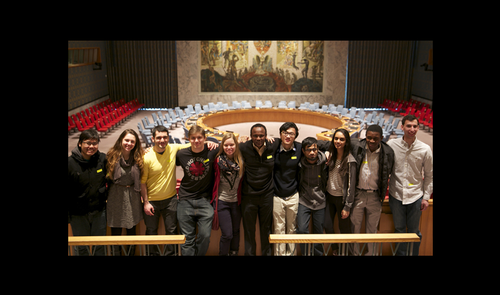 Students in Hamilton's ISA visit the United Nations Headquarters.