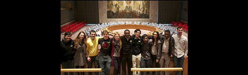 Students in Hamilton's ISA visit the United Nations Headquarters.