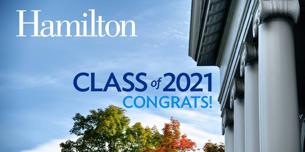 Hamilton College Admission Office welcomes to campus and congratulates the admitted class of 2021; Photo Courtesy of Admission Office